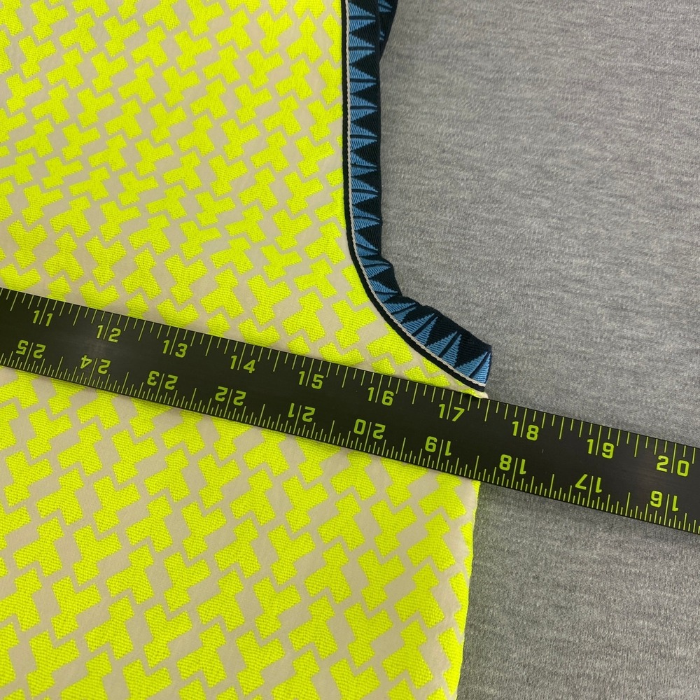J Crew Women Preppy Coastal Shift Dress Womens 00 Yellow‎ Geometric Sleeveless - Picture 6 of 6